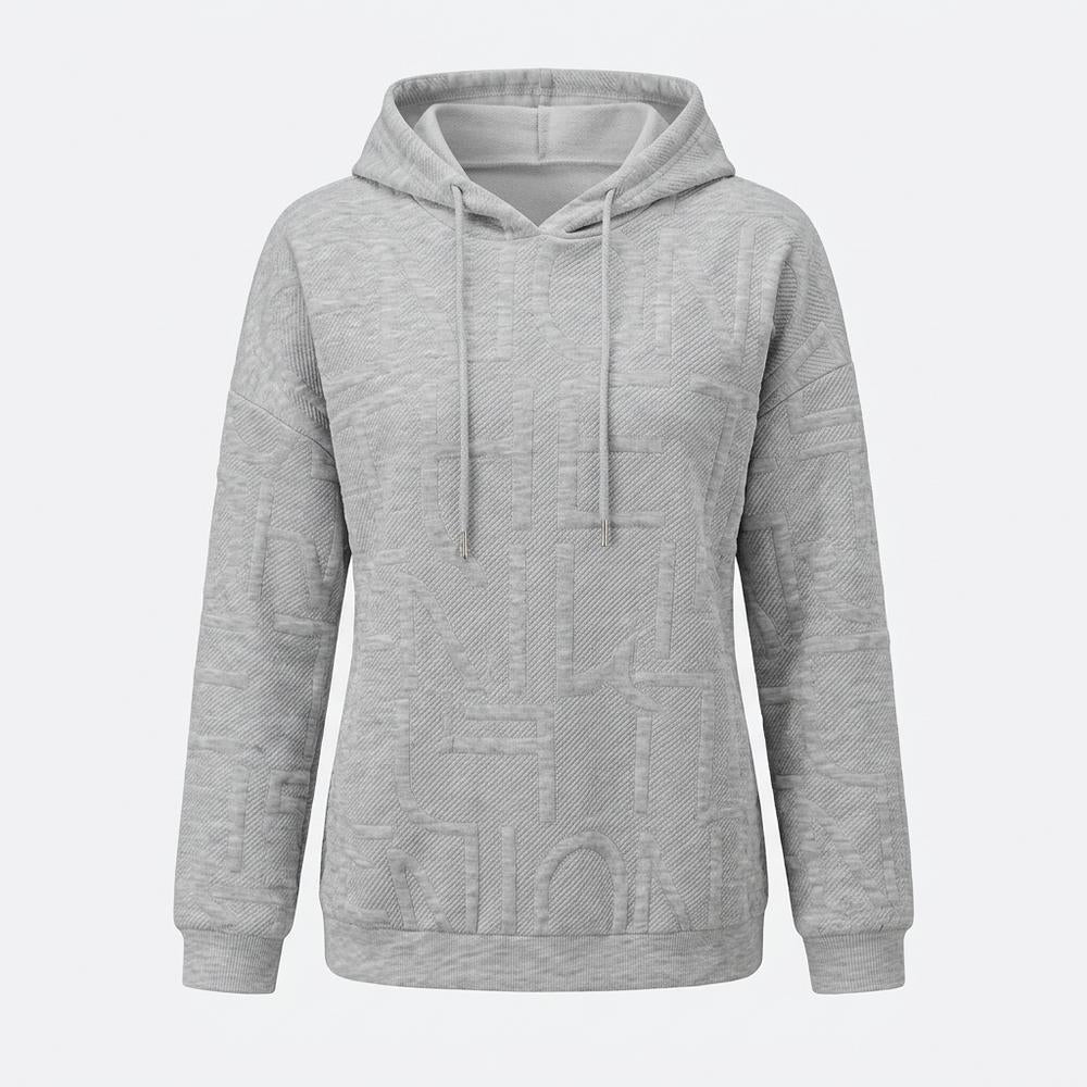 Alo Moda - Rilin | Embossed Relaxed Hoodie Women