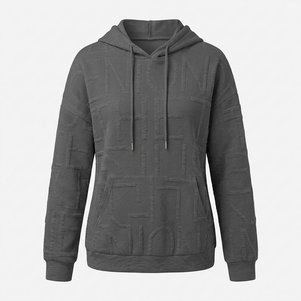 Alo Moda - Rilin | Embossed Relaxed Hoodie Women