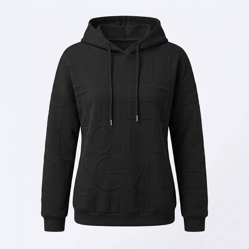 Alo Moda - Rilin | Embossed Relaxed Hoodie Women