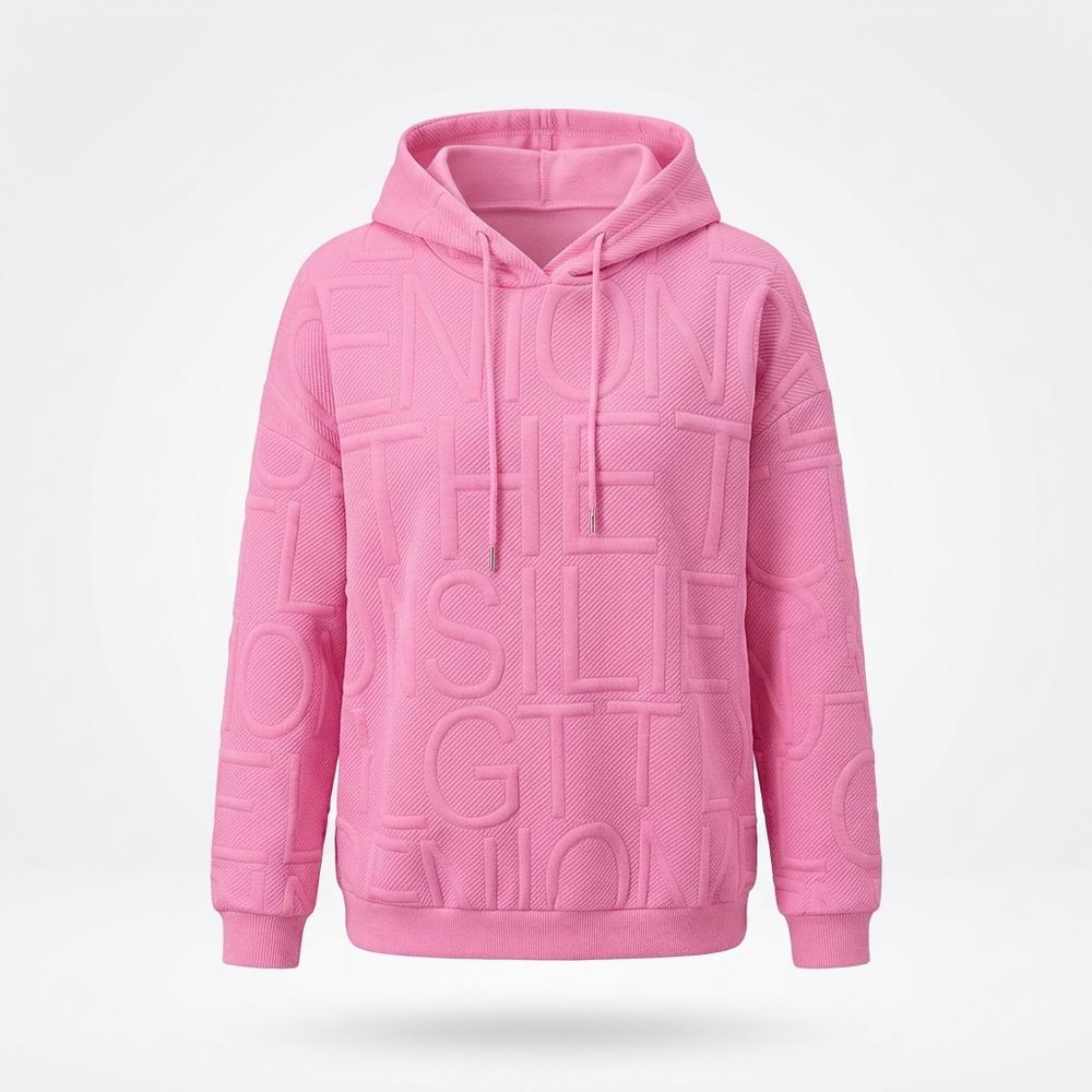 Alo Moda - Rilin | Embossed Relaxed Hoodie Women